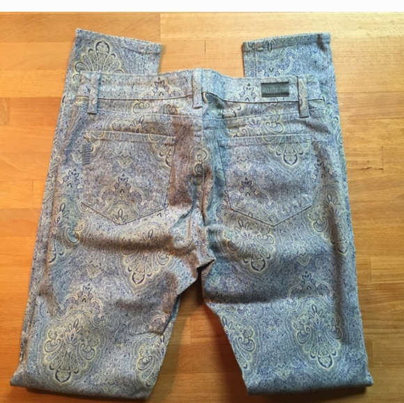 Paige Verdugo Ultra Skinny Jeans in Aruba Paisley sz 26 rise 8.5” inseam 30” - Picture 8 of 9